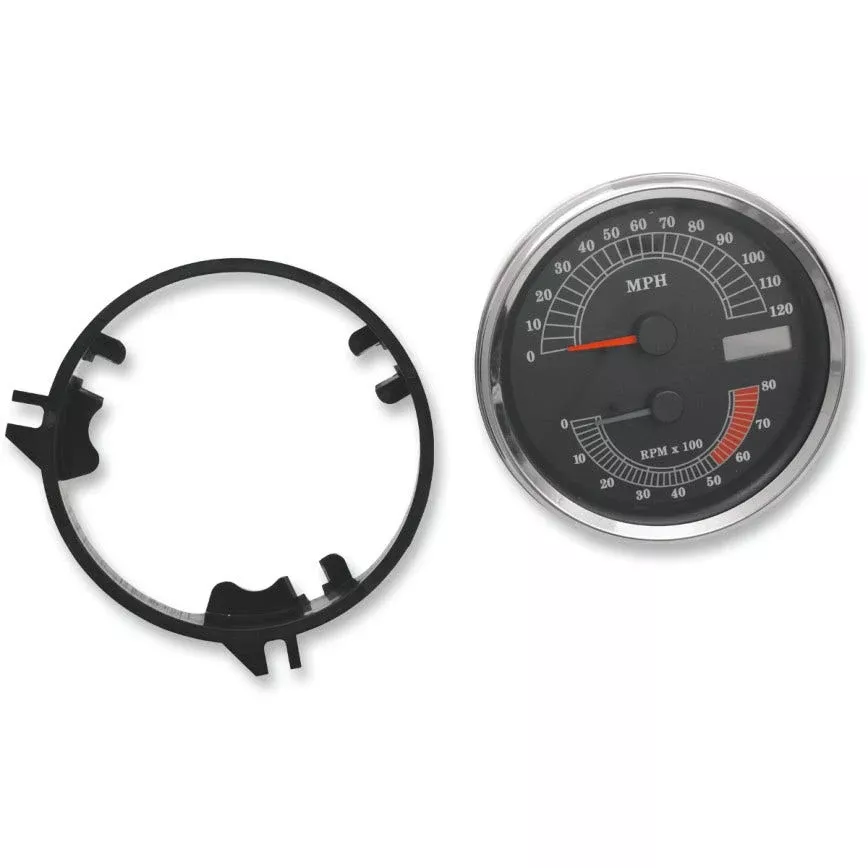 Drag Electronic Speedo & Tachometer Combo MPH Gauge Harley Softail FXDWG FLHR