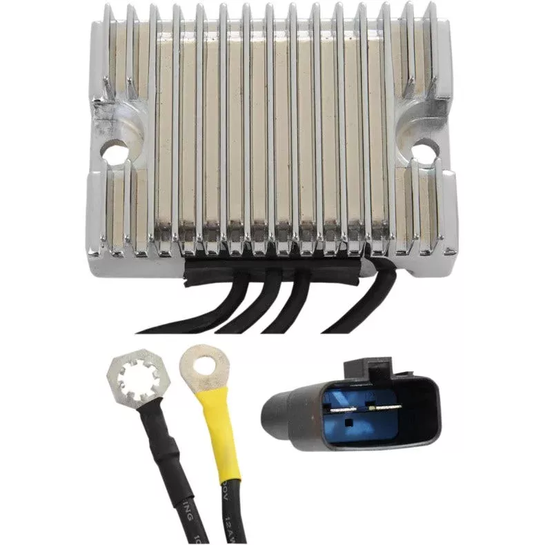 Drag Premium Solid State Chrome Voltage Regulator Harley 00-03 Dyna 74518-99A