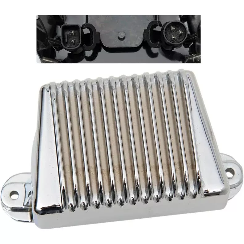 Drag Premium Solid State Chrome Voltage Regulator Harley FLH 06-08 Repl 74505-06