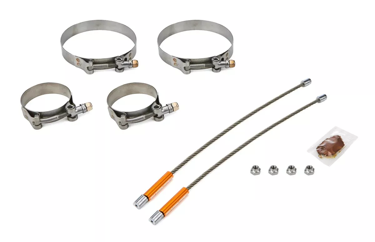 Drag Race Solutions 10in Lite Tether Set 2.375 Pri / 4.500 Clamp 2010-2375-4500