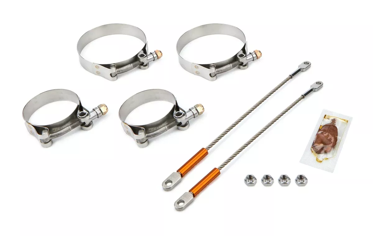 Drag Race Solutions 10in Premium Tether Set 2.250 Pri / 3.500 Clamp 0010-2250-3500
