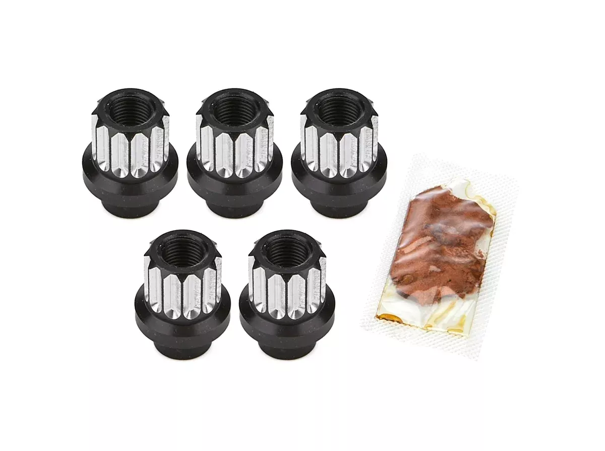 Drag Race Solutions Billet Aluminum 12pt Lug Nuts – 1/2 5 Pack 7205-500M