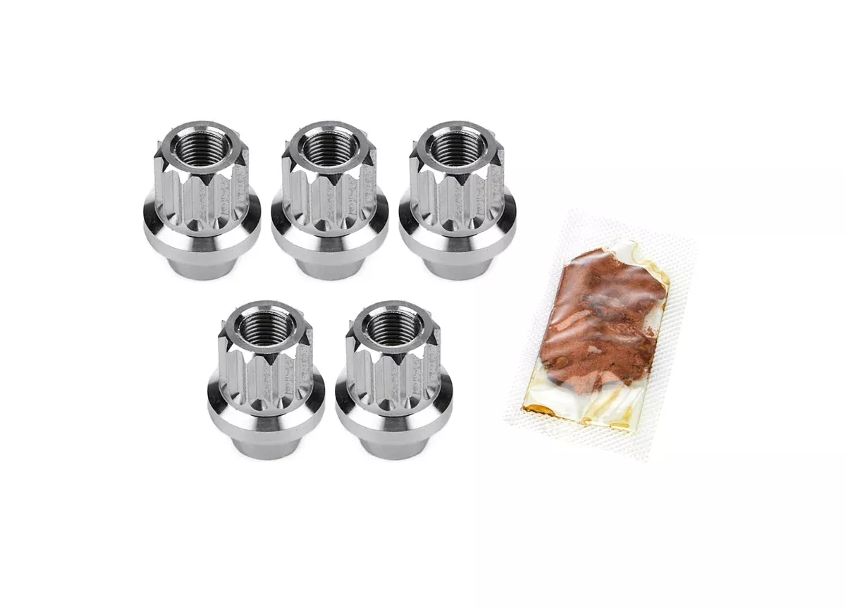 Drag Race Solutions Billet Aluminum 12pt Lug Nuts 1/2 5 pack 7205-500P
