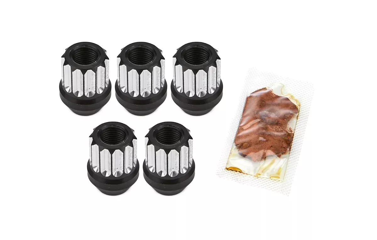 Drag Race Solutions Billet Aluminum 12pt Lug Nuts 1/2 5 pack 7605-500M