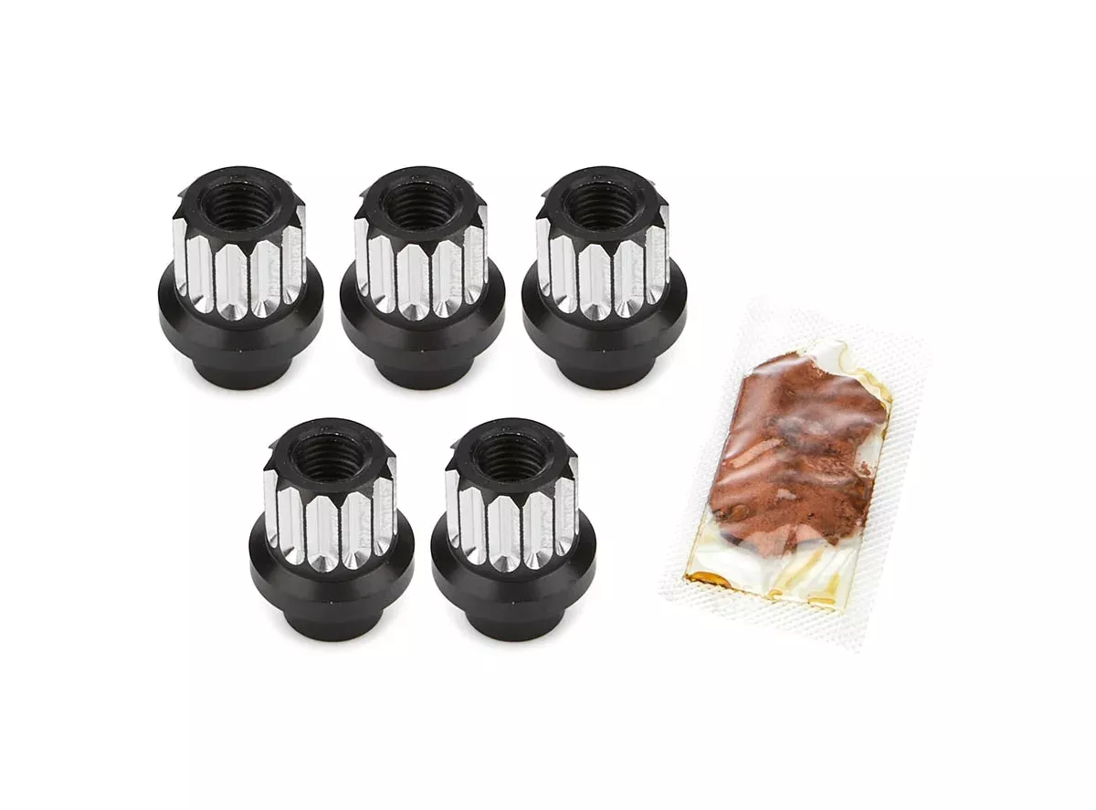 Drag Race Solutions Billet Aluminum 12pt Lug Nuts 12mm 5 pack 7205-12MM