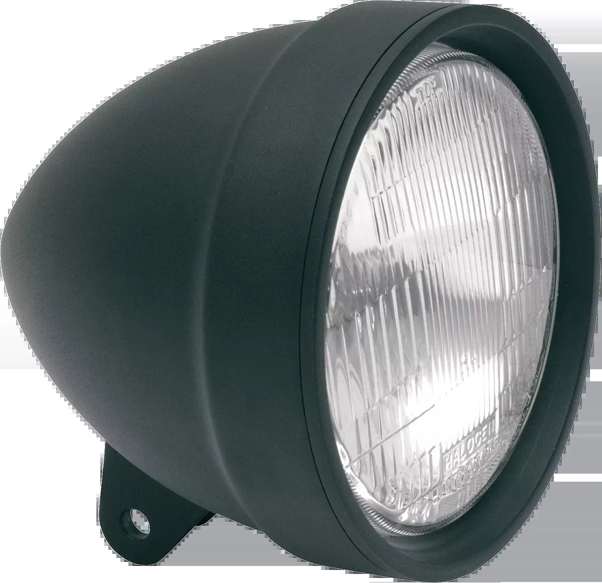Drag Specialties 5 3/4 Die Cast Matte Black Clear Lens Headlight Assembly Harley