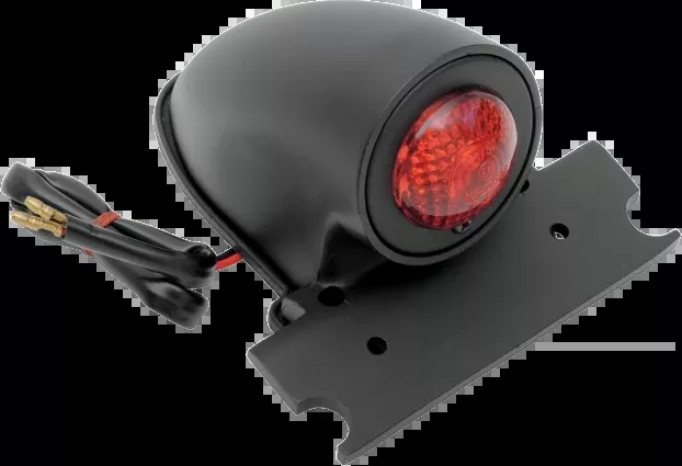 Drag Specialties 50s Style Black Custom Motorcycle Taillight Harley FXR