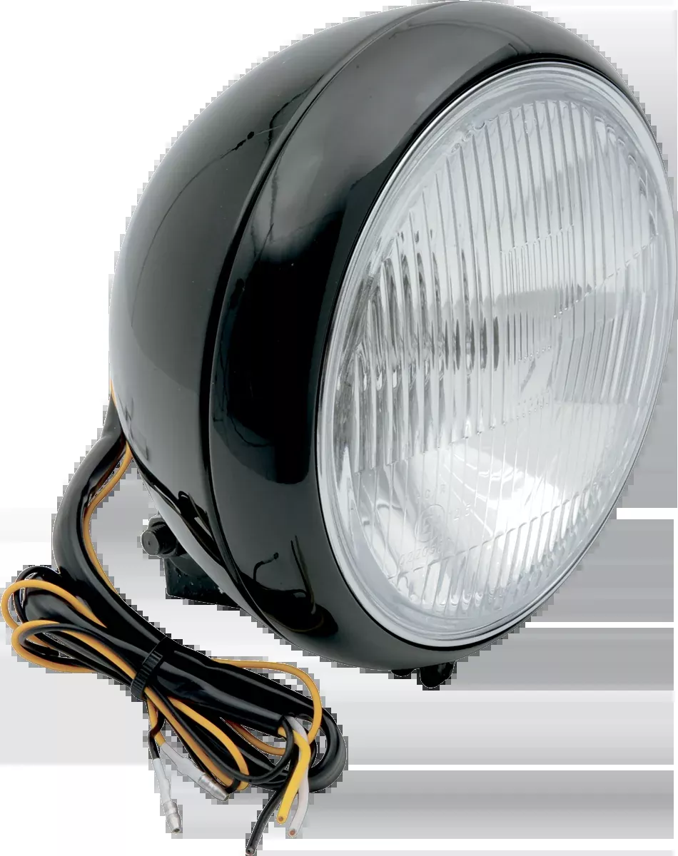 Drag Specialties 7" Bottom Mount Motorcycle Headlight for 1986-17 Harley Softail
