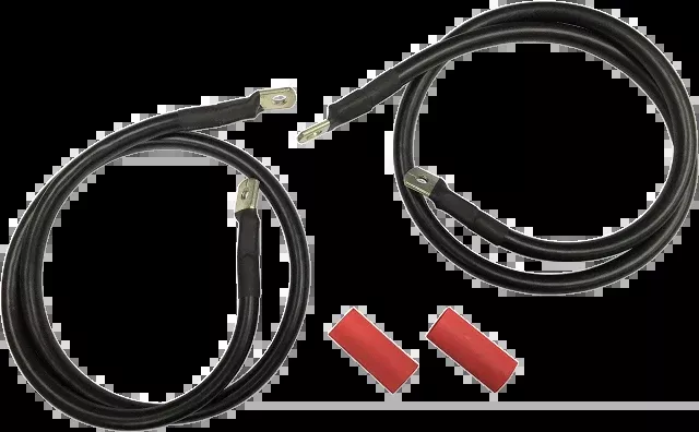 Drag Specialties Black Battery Cable Kit for 89-92 Harley Touring FLHT FLT