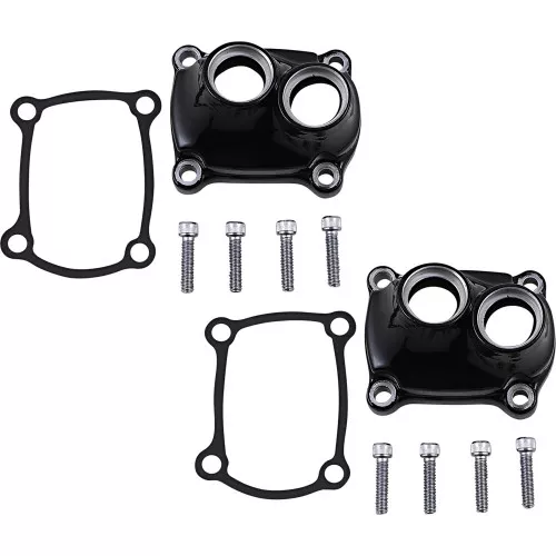 Drag Specialties Black Tappet Block Covers 2017-2022 Harley M8 OEM# 25700890