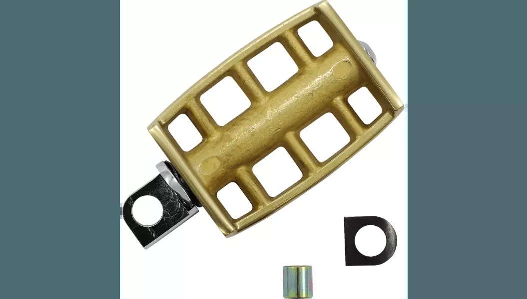 Drag Specialties Brass Kickstarter Pedal for '36-85 Harley Davidson Models