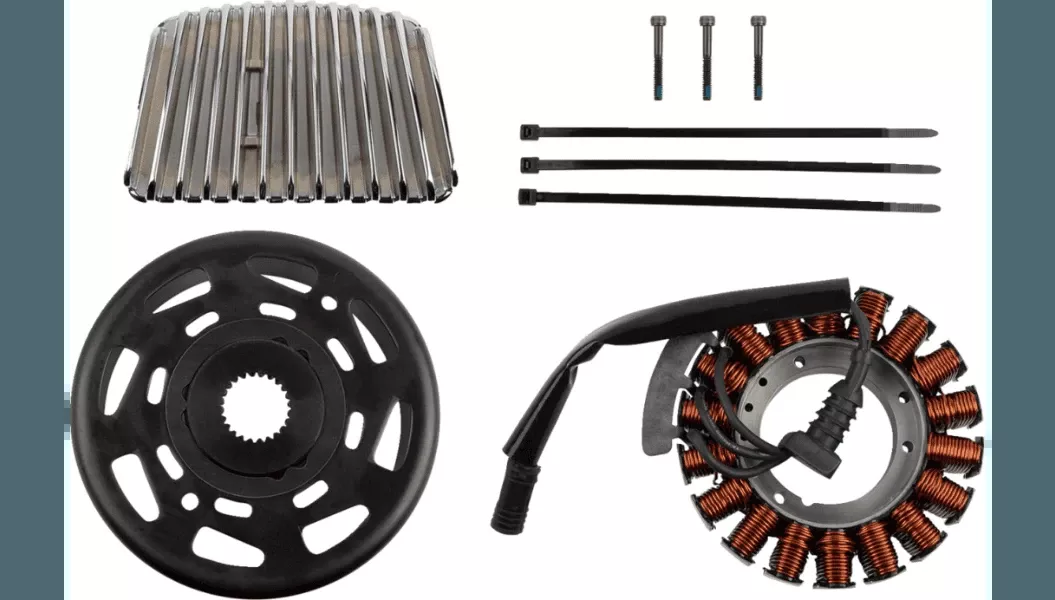 Drag Specialties Charging Kit for '17-24 Harley Davidson Touring Models - Chrome Regulator