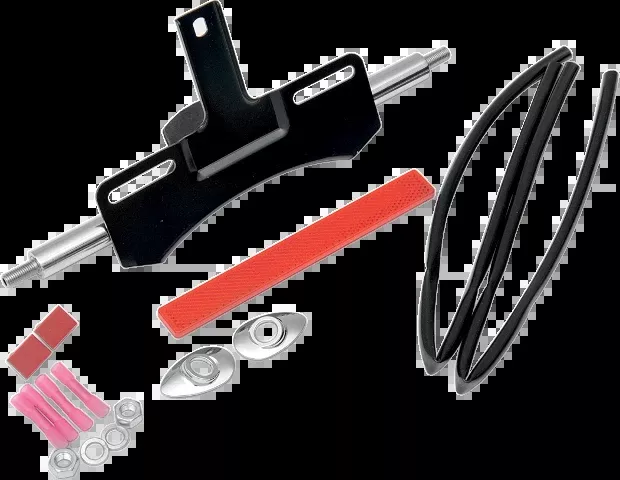 Drag Specialties Chrome Rear Turn Signal Relocation Kit fits Harley Davidson