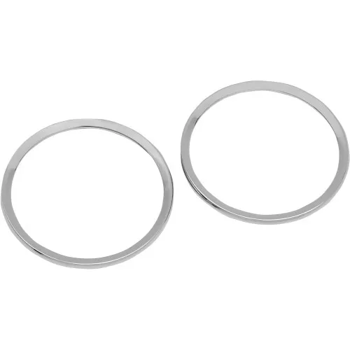 Drag Specialties Chrome Speaker Bezels for 1996-2013 Harley Touring