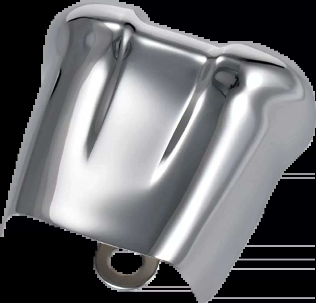 Drag Specialties Chrome Waterfall Horn Cover for Side Mount Horn Harley Davidson