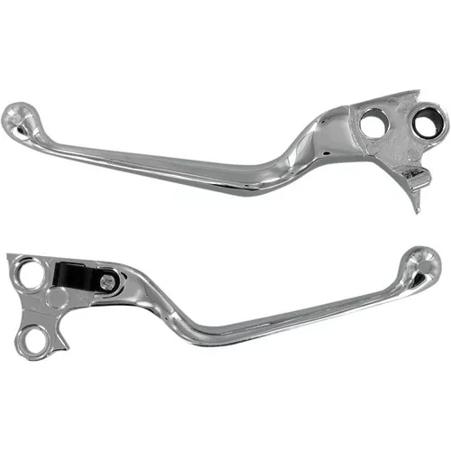 Drag Specialties Chrome Wide Blade Hand Levers for 1996-2016 Harley
