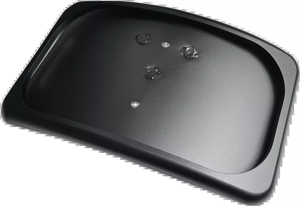 Drag Specialties Laydown Small Radius Three Bolt Curved Rear License Plate Frame