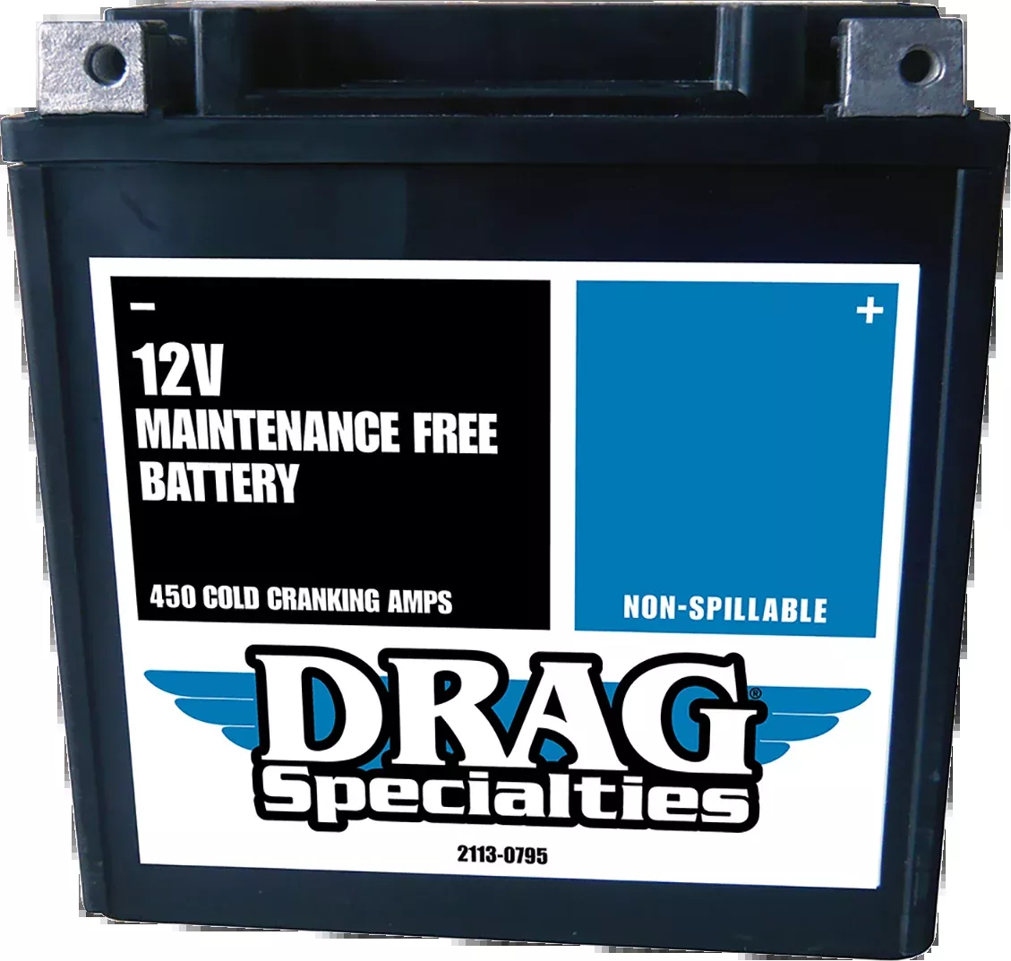 Drag Specialties Maintenance Free AGM Battery 1999-2025 Harley Touring FLHR FLTR