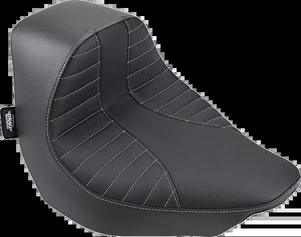 Drag Specialties Seats EZ-Solo Seat – Scorpion Stitch – Silver Thread – Vinyl – FLFB/S ’18-’22