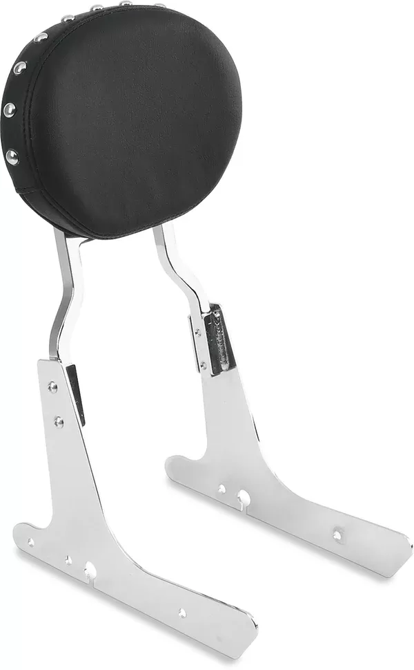 Drag Specialties Seats Oval Sissy Bar Pad – Black – Studded – 2″ Thick