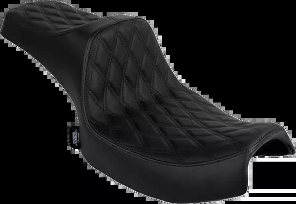 Drag Specialties Seats Predator III 2-Up Seat – Vinyl/Solar Leather – Double Diamond – Chieftain ’25/Challenger ’20-’25