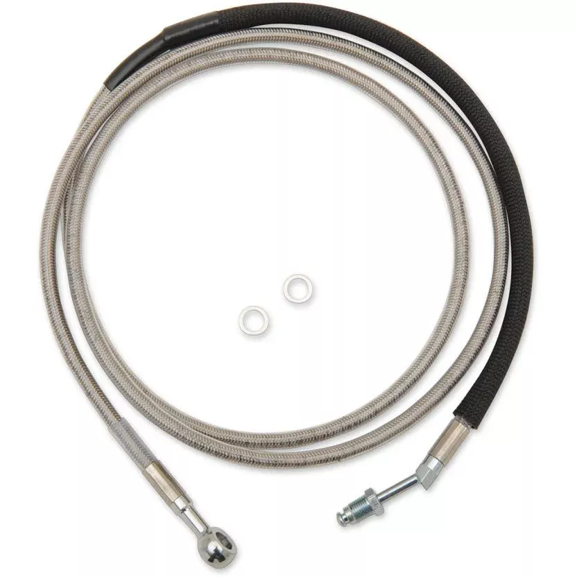 Drag Stainless Braided Extended Plus + 6 Hydraulic Clutch Line Cable FLH/X 17-18