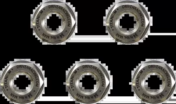 Driven Racing Sprocket Nuts – Titanium – 5 Pack