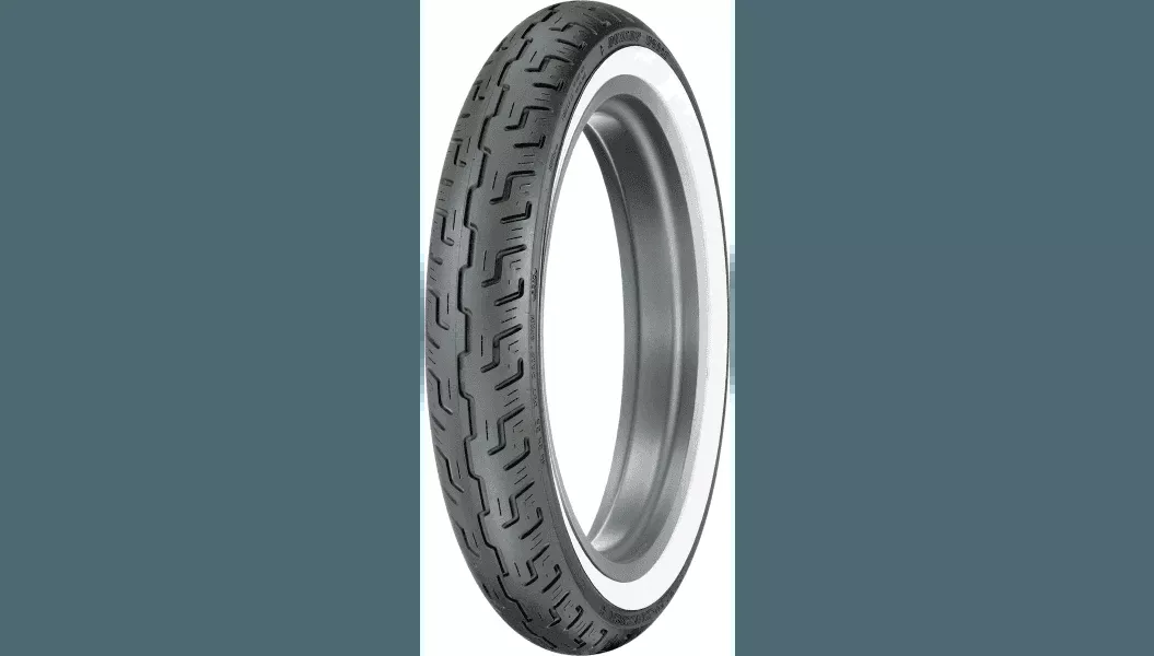 Dunlop D401 Front Tire - 100/90-19 - Wide Whitewall - 57H