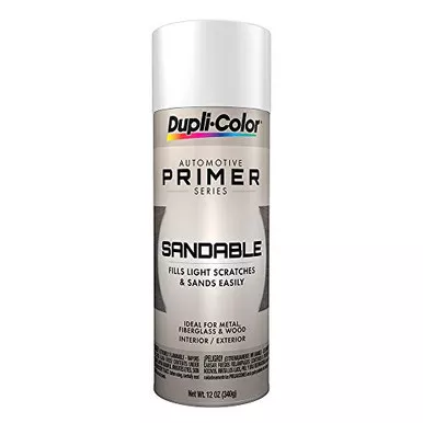 Dupli-Color DAP1689 Sandable Primer Spray Paint White 12 oz Aerosol Can