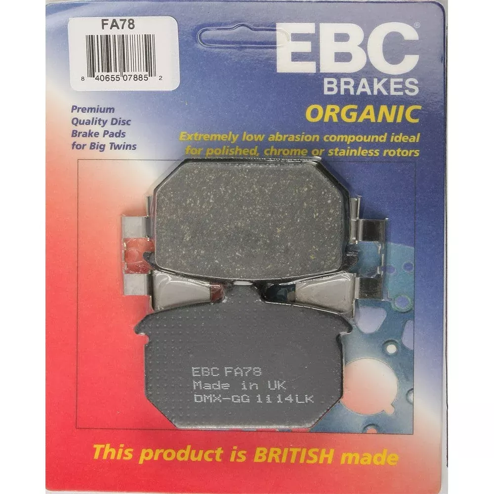 EBC 1 Pair FA Series Organic Replacement Brake Pads MPN FA78
