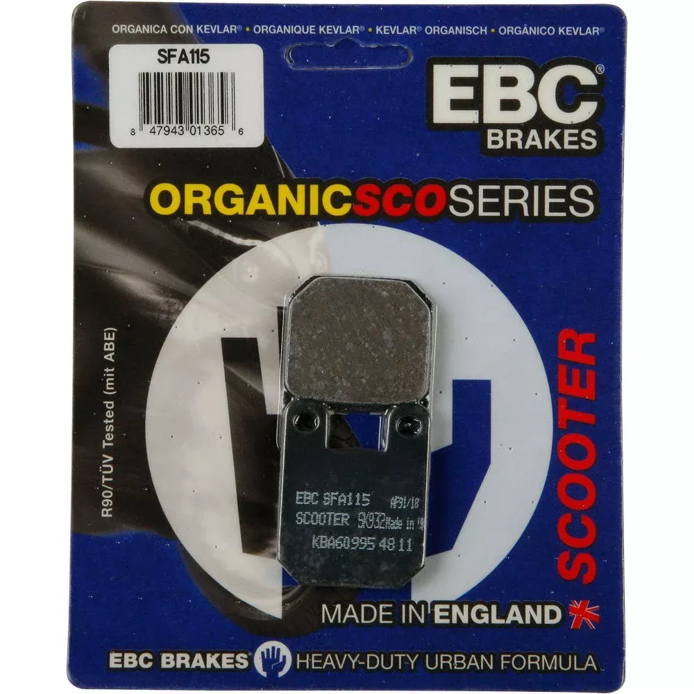 EBC 1 Pair Premium SFA Organic OE Replacement Brake Pads MPN SFA115