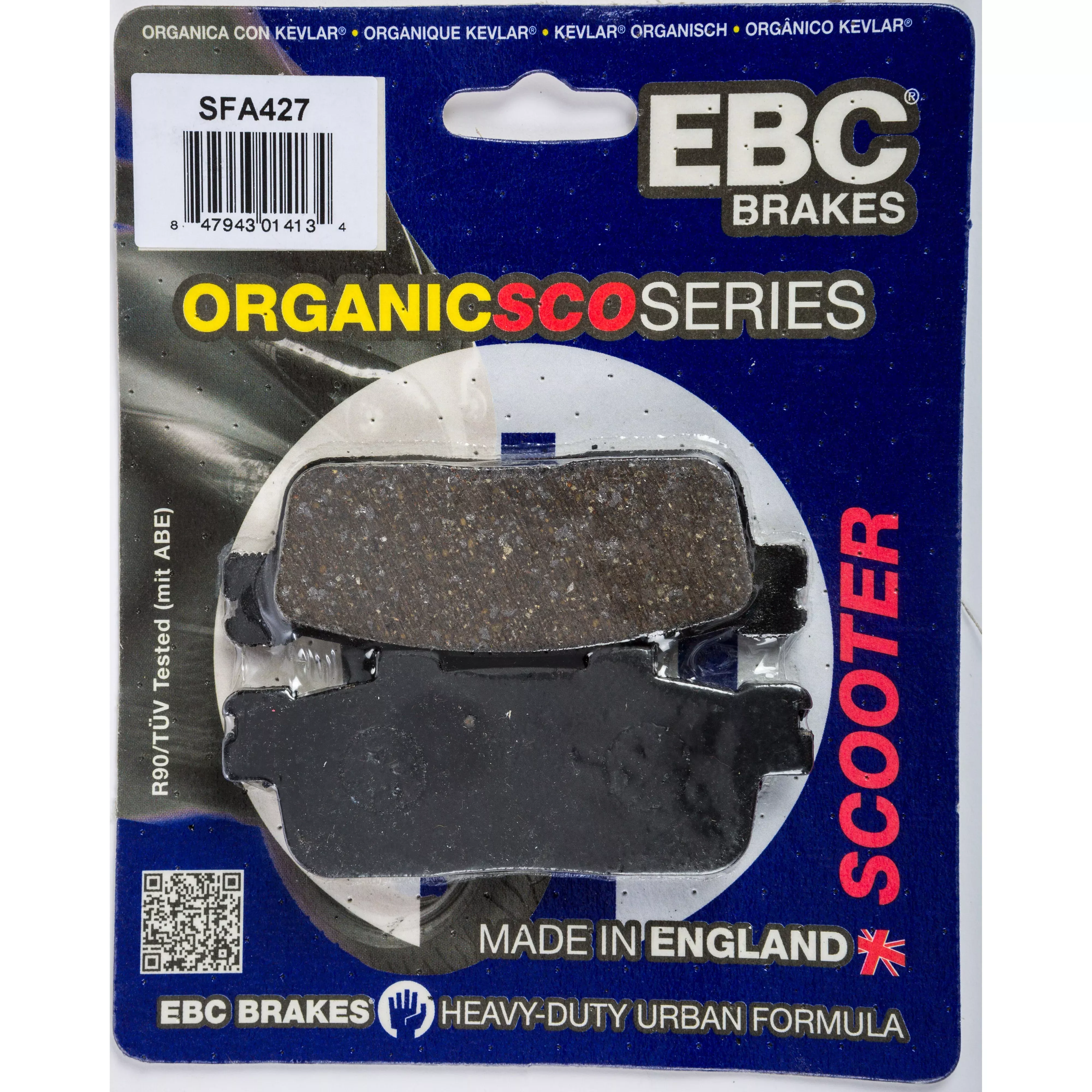 EBC 1 Pair Premium SFA Organic OE Replacement Brake Pads MPN SFA427