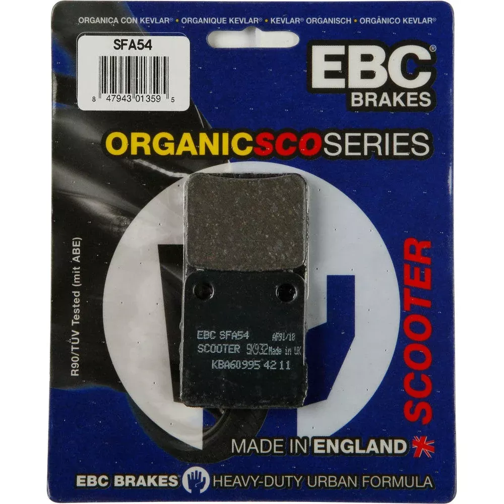 EBC 1 Pair Premium SFA Organic OE Replacement Brake Pads MPN SFA54