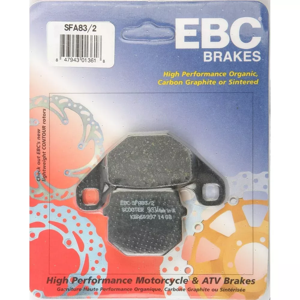 EBC 1 Pair Premium SFA Organic OE Replacement Brake Pads MPN SFA83/2