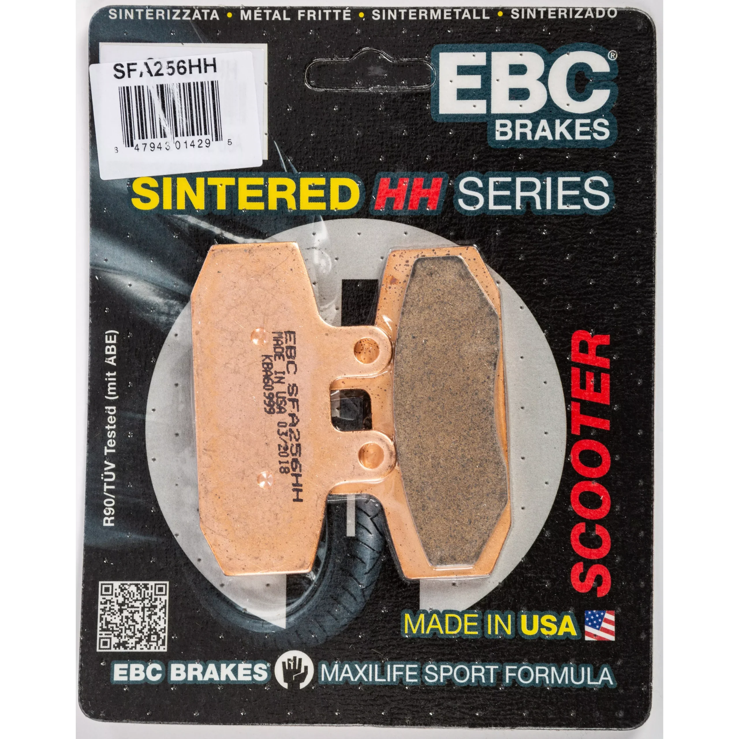 EBC 1 Pair SFA HH Series Scooter Sintered Brake Pads MPN SFA256HH