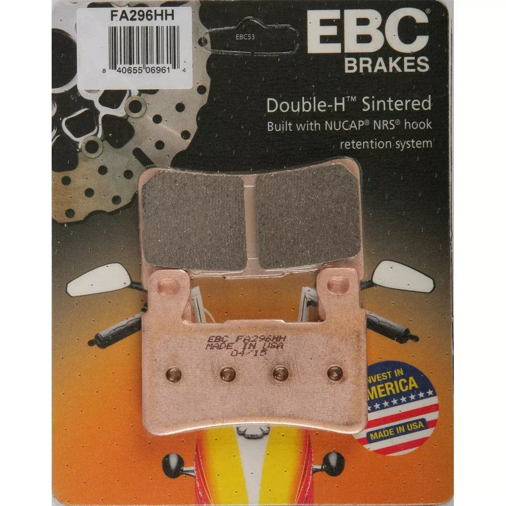 EBC 1 Pair Sintered HH Race Formula Brake Pads MPN FA296HH