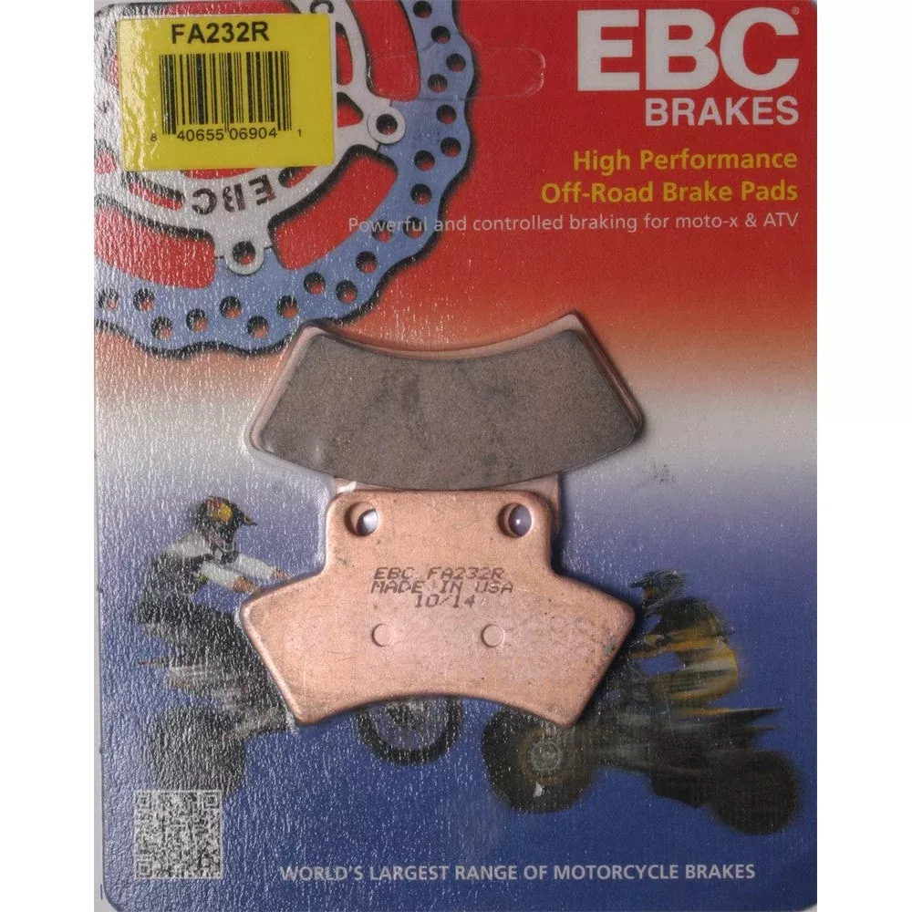 EBC 1 Pair Sintered R Series Heavy-Duty Brake Pads MPN FA232R