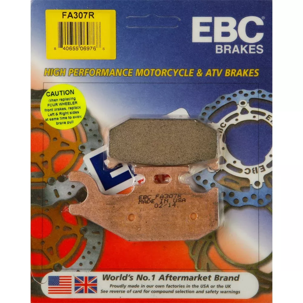 EBC 1 Pair Sintered R Series Heavy-Duty Brake Pads MPN FA307R