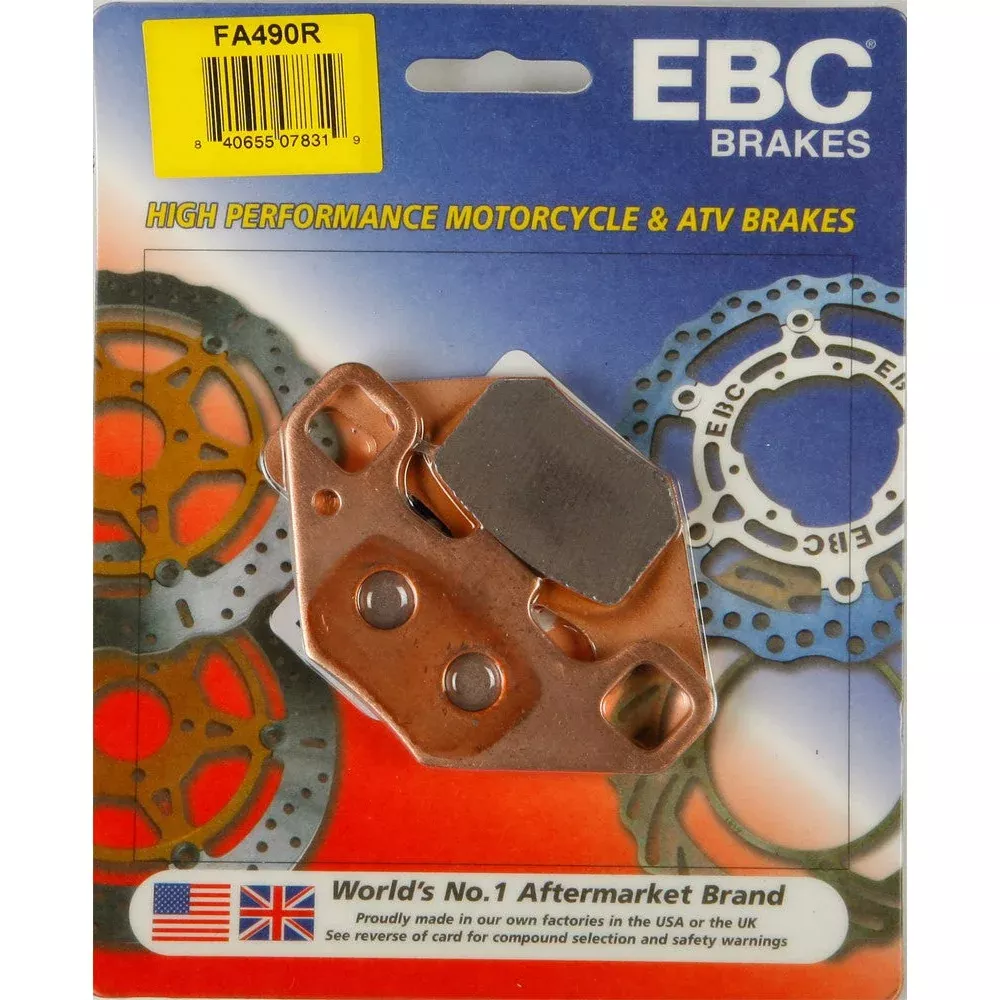 EBC 1 Pair Sintered R Series Heavy-Duty Brake Pads MPN FA490R