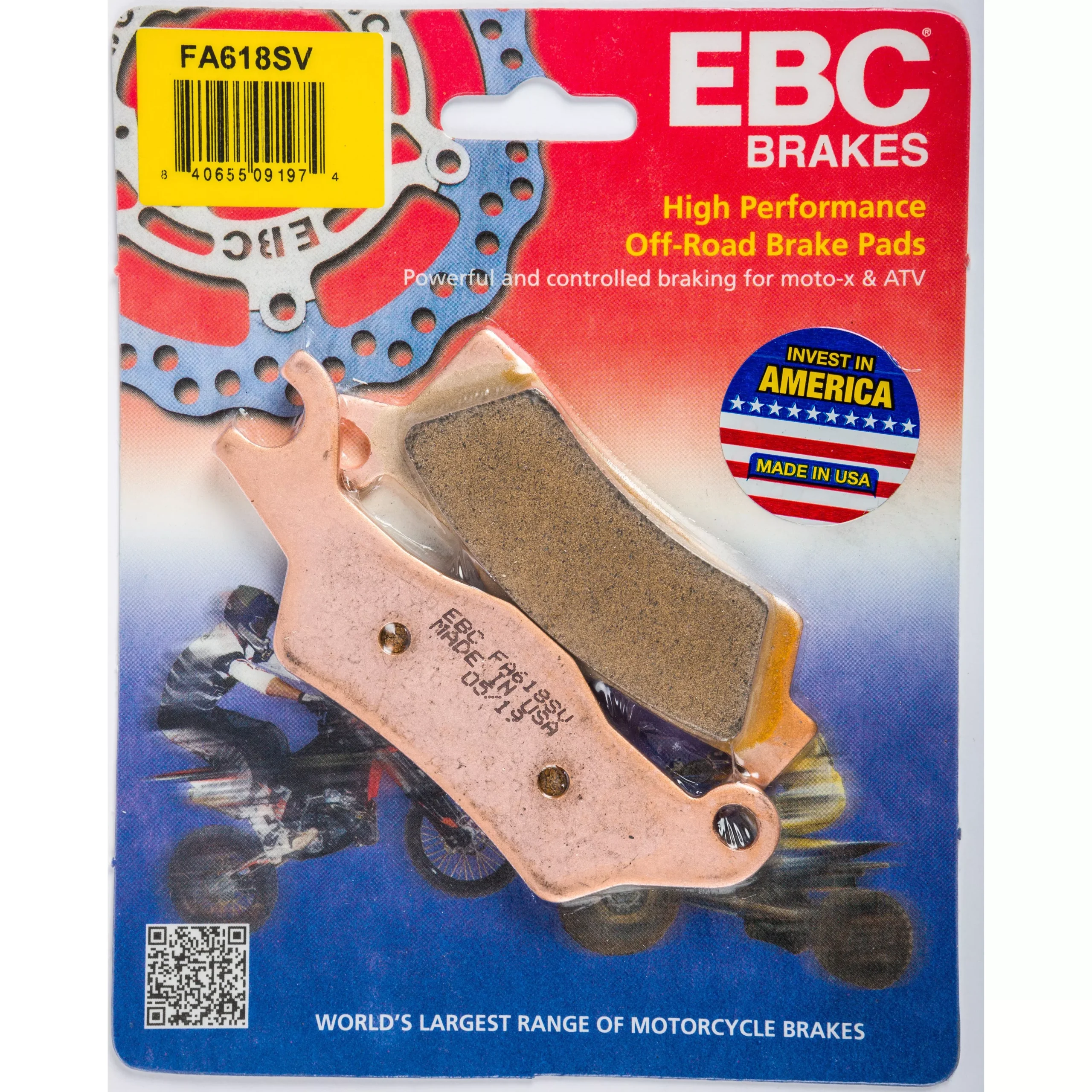 EBC 1 Pair SV Series Severe Duty Brake Pads MPN FA618SV