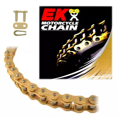 EK 420SH Heavy Duty Gold MX Race Motorcycle Chain (Clip Master)