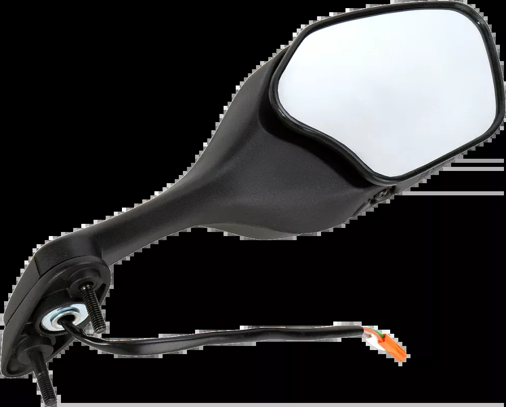Emgo 20-35261 Right Side Replacement Mirror for 2008-10 Honda CBR1000RR – Matte Black