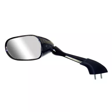 EMGO OEM Replacement Mirror for 01-05 Yamaha FZ1/FZS1000 Left Side Carbon