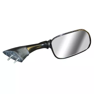 EMGO OEM Replacement Mirror for 03-05 Yamaha FJR1300 Left Side Carbon (20-80524)
