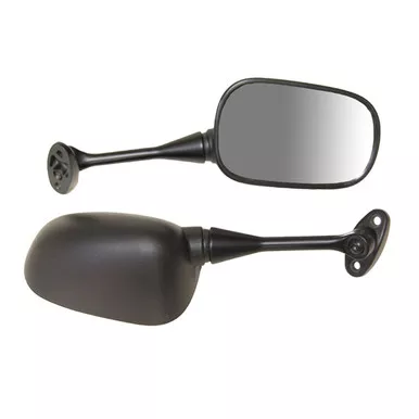EMGO OEM Replacement Mirror for 03-06 Honda CBR600RR Left Side Black (20-35222)