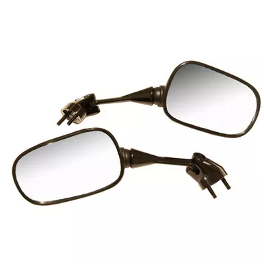 EMGO OEM Replacement Mirror for 04-07 Kawasaki ZX10/ZX6RR/636 Left Side Black
