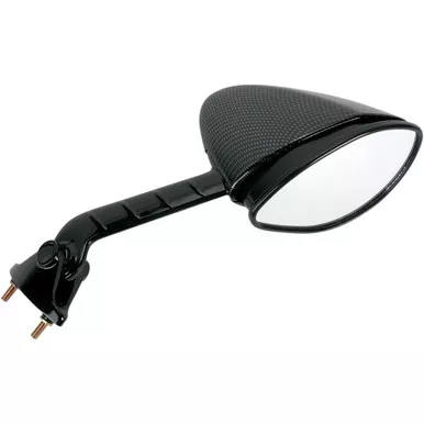 EMGO OEM Replacement Mirror for 06-07 Kawasaki ZX-14 Right Side Carbon