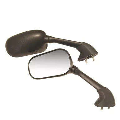 EMGO OEM Replacement Mirror for Yamaha YZF R1 02-03 Left Side Black (20-80532)