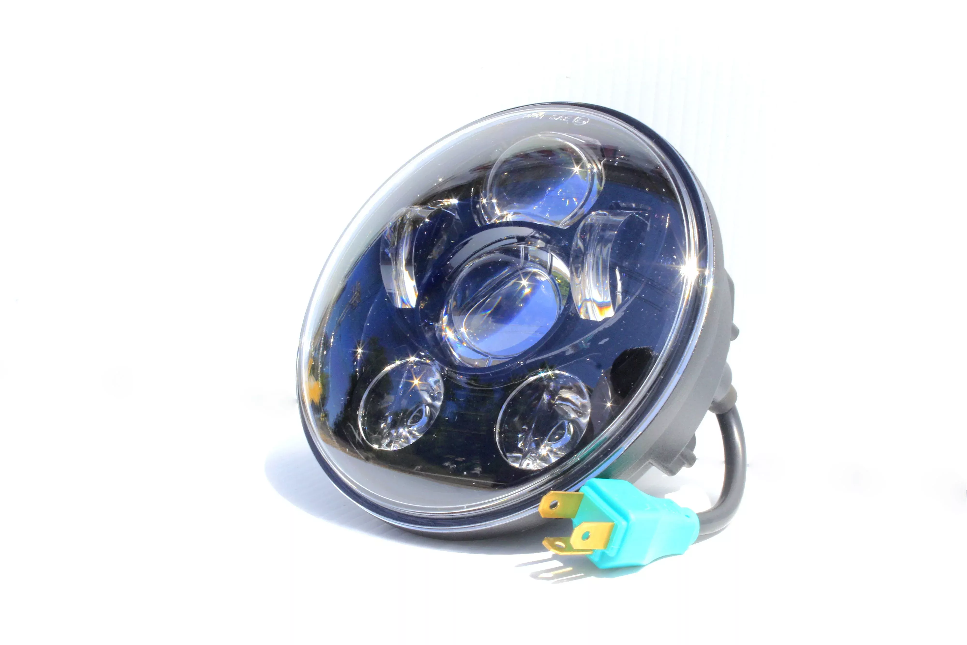 EPC 5.75" 5-3/4" Ultra-Bright Daymaker Style Black LED Headlight Harley FXD FXST