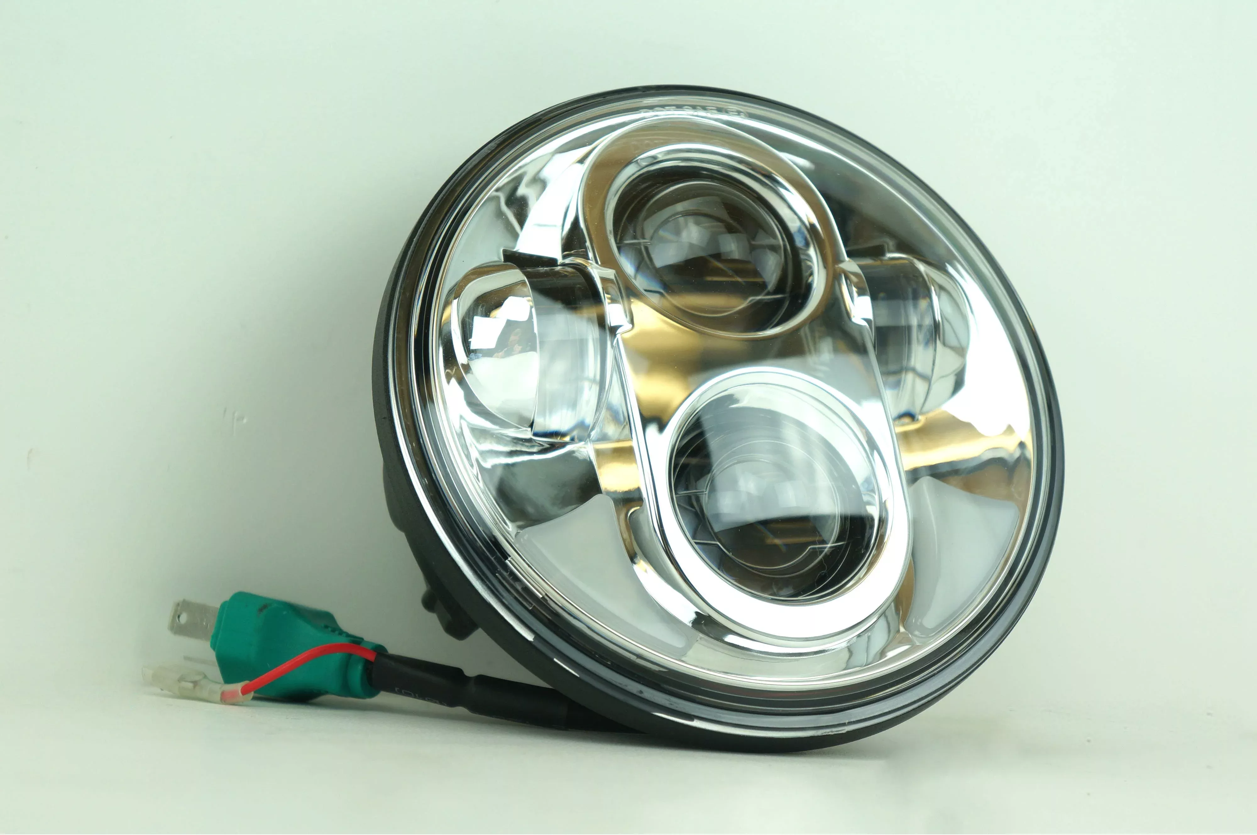 EPC 5.75" 5-3/4" Ultra-Bright Projector Style Chrome LED Headlight Harley FXD FXST